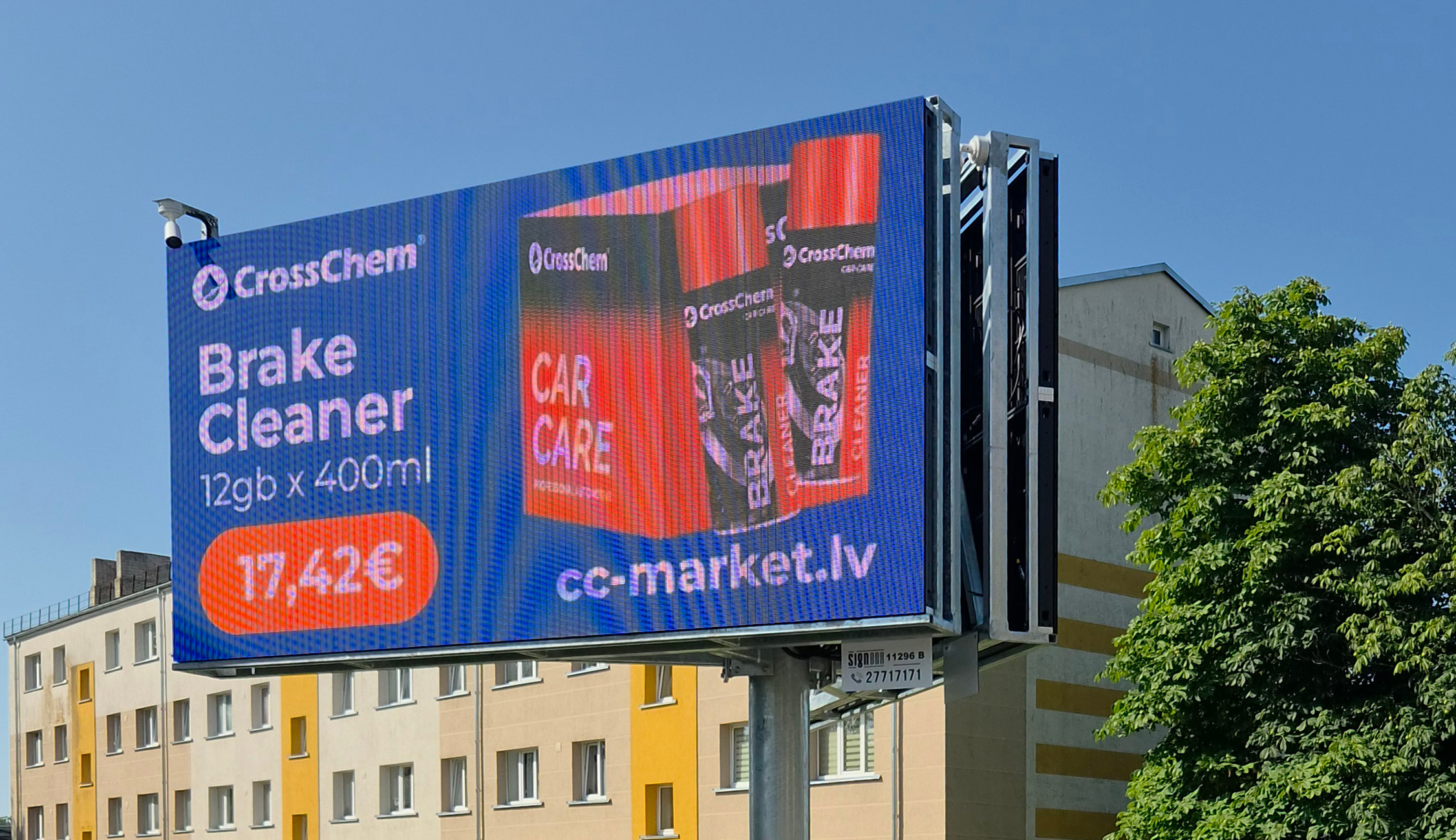 Signbox lauko reklamos tinklo LED ekranai Latvijoje