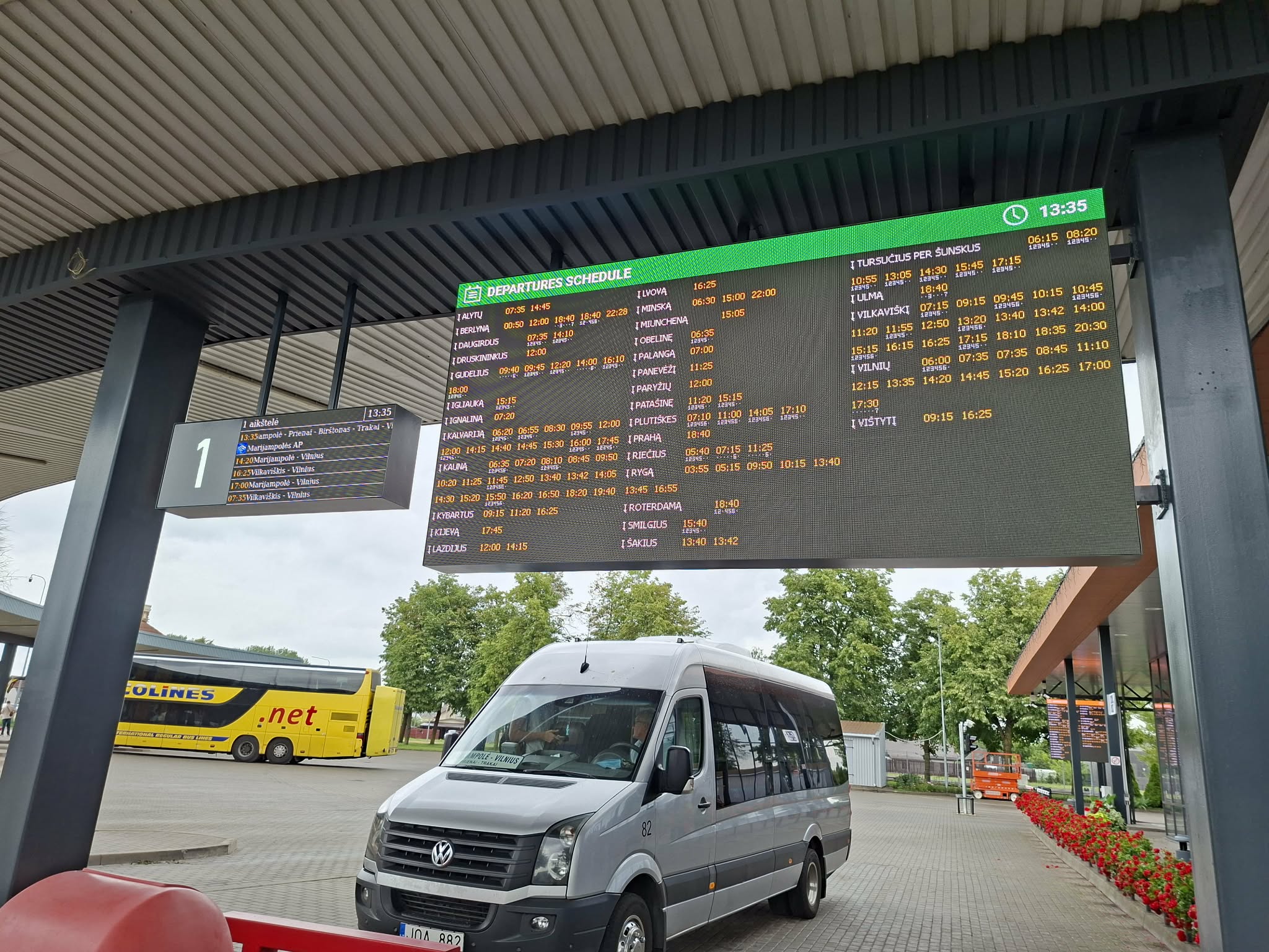Marijampolės autobusų stoties keleivių informavimo sistema